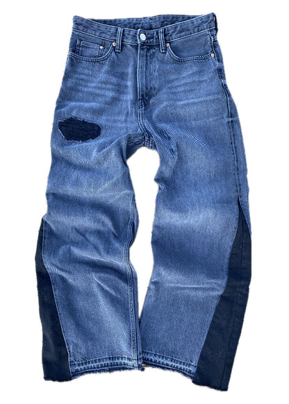 Upcycled baggy denim