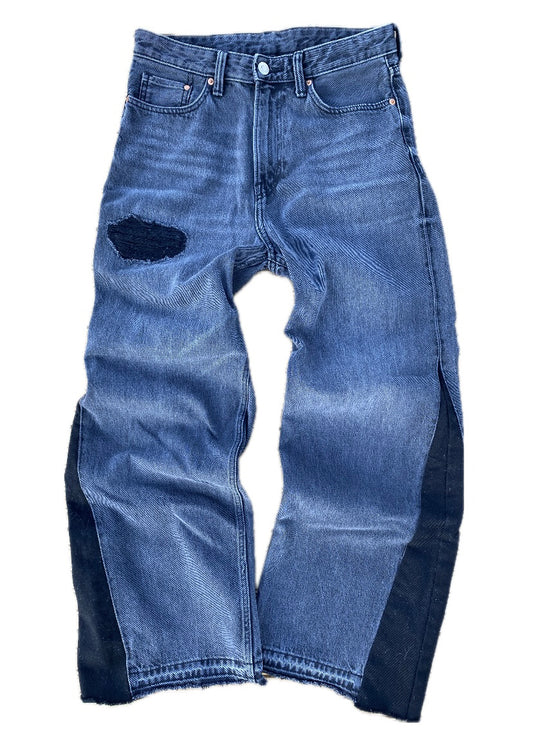 Upcycled baggy denim
