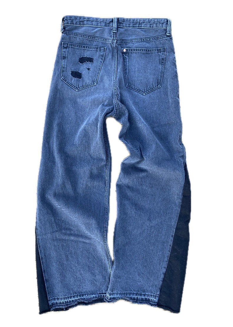 Upcycled baggy denim