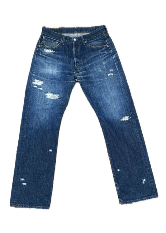 Blue Distressed Denim