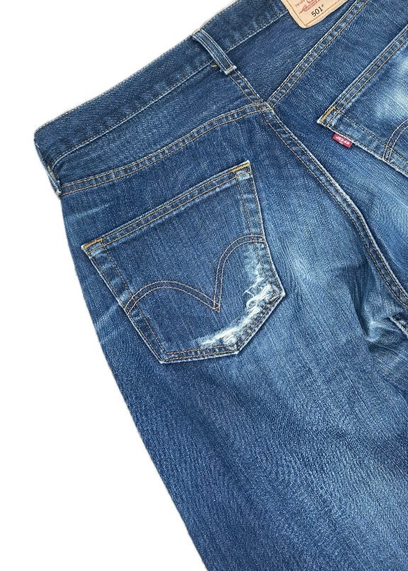 Blue Distressed Denim